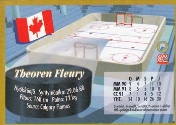 1995 Semic Ice Hockey (Finnish) #96 Theoren Fleury Back