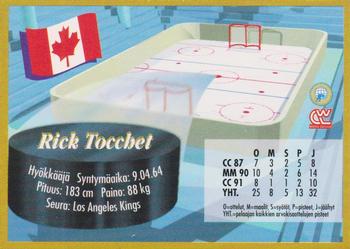 1995 Semic Ice Hockey (Finnish) #98 Rick Tocchet Back