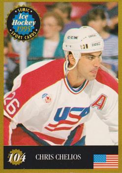 1995 Semic Ice Hockey (Finnish) #104 Chris Chelios Front