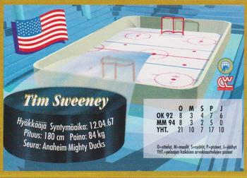 1995 Semic Ice Hockey (Finnish) #108 Tim Sweeney Back