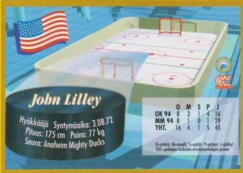 1995 Semic Ice Hockey (Finnish) #111 John Lilley Back