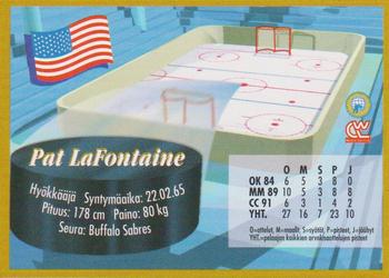 1995 Semic Ice Hockey (Finnish) #114 Pat LaFontaine Back