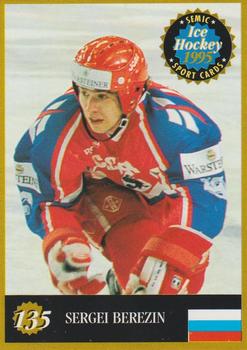 1995 Semic Ice Hockey (Finnish) #135 Sergei Berezin Front