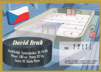 1995 Semic Ice Hockey (Finnish) #157 David Bruk Back