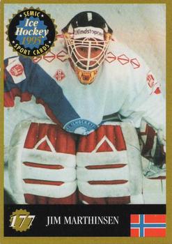 1995 Semic Ice Hockey (Finnish) #177 Jim Marthinsen Front