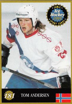 1995 Semic Ice Hockey (Finnish) #181 Tom Andersen Front