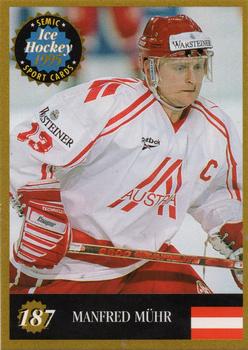 1995 Semic Ice Hockey (Finnish) #187 Manfred Mühr Front