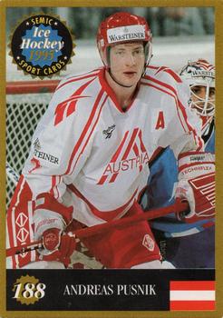 1995 Semic Ice Hockey (Finnish) #188 Andreas Puschnig Front