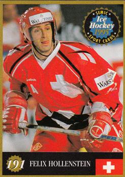 1995 Semic Ice Hockey (Finnish) #191 Felix Hollenstein Front