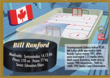 1995 Semic Ice Hockey (Finnish) #201 Bill Ranford Back