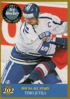 1995 Semic Ice Hockey (Finnish) #202 Timo Jutila Front