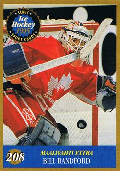 1995 Semic Ice Hockey (Finnish) #208 Bill Ranford Front