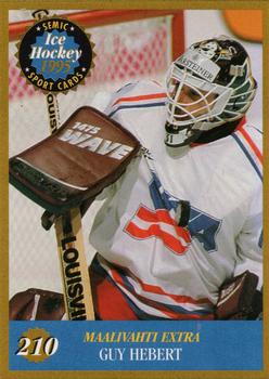 1995 Semic Ice Hockey (Finnish) #210 Guy Hebert Front