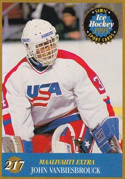 1995 Semic Ice Hockey (Finnish) #217 John Vanbiesbrouck Front