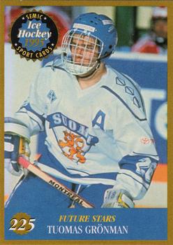 1995 Semic Ice Hockey (Finnish) #225 Tuomas Grönman Front