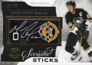 2012-13 Upper Deck The Cup - Scripted Sticks #SS-ML Mario Lemieux Front