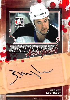 2013-14 In The Game Enforcers - Autographs #A-BM Brantt Myhres Front