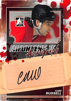 2013-14 In The Game Enforcers - Autographs #A-CR Cam Russell Front