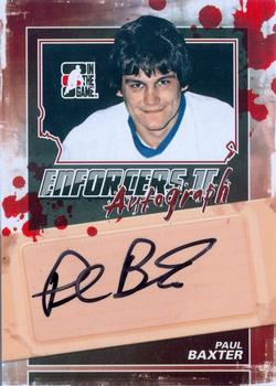 2013-14 In The Game Enforcers - Autographs #A-PB Paul Baxter Front