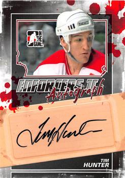 2013-14 In The Game Enforcers - Autographs #A-TH Tim Hunter Front
