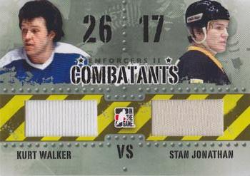 2013-14 In The Game Enforcers - Combatants Jersey Duals #C-22 Kurt Walker / Stan Jonathan Front