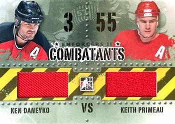 2013-14 In The Game Enforcers - Combatants Jersey Duals #C-34 Ken Daneyko / Keith Primeau Front