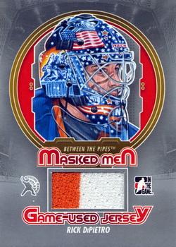 2012-13 In The Game Between The Pipes - Masked Men 5 Memorabilia Toronto Spring Expo Silver #BTPR-16 Rick DiPietro Front