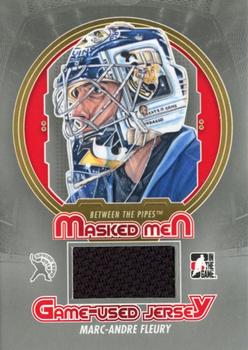 2012-13 In The Game Between The Pipes - Masked Men 5 Memorabilia Toronto Spring Expo Silver #BTPR-09 Marc-Andre Fleury Front