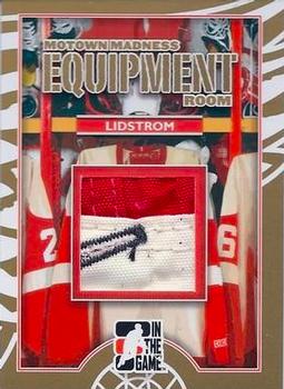2012-13 In The Game Motown Madness - Equipment Room Memorabilia Gold #ER-05 Nicklas Lidstrom Front