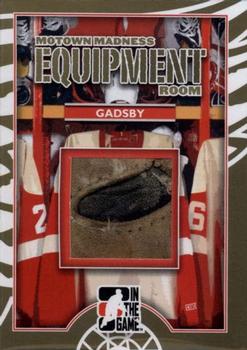 2012-13 In The Game Motown Madness - Equipment Room Memorabilia Gold #ER-08 Bill Gadsby Front