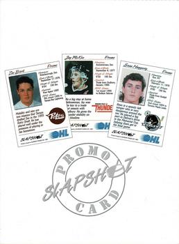 1995-96 Slapshot OHL #NNO Promo Sheet Back