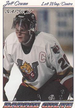 1995-96 Slapshot OHL #23 Jeff Cowan Front