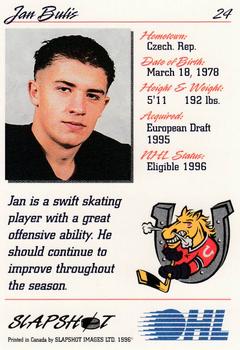 1995-96 Slapshot OHL #24 Jan Bulis Back