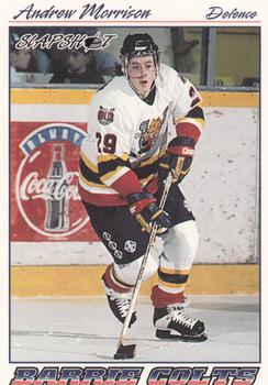 1995-96 Slapshot OHL #29 Andrew Morrison Front