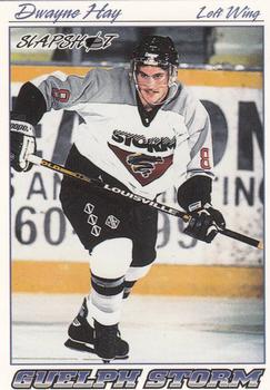 1995-96 Slapshot OHL #89 Dwayne Hay Front