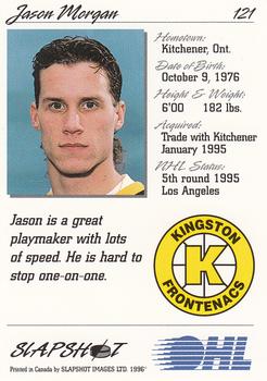 1995-96 Slapshot OHL #121 Jason Morgan Back