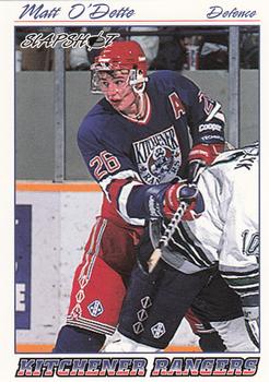 1995-96 Slapshot OHL #154 Matt O'Dette Front