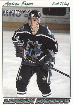 1995-96 Slapshot OHL #165 Andrew Fagan Front