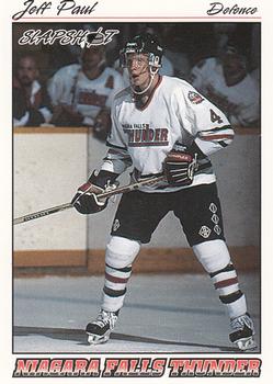 1995-96 Slapshot OHL #185 Jeff Paul Front