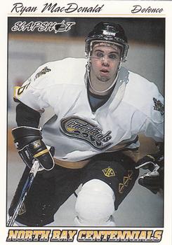 1995-96 Slapshot OHL #212 Ryan MacDonald Front