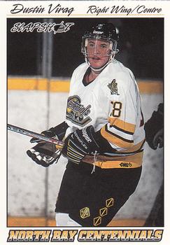 1995-96 Slapshot OHL #222 Dustin Virag Front