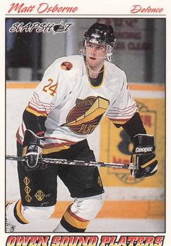 1995-96 Slapshot OHL #299 Matt Osborne Front