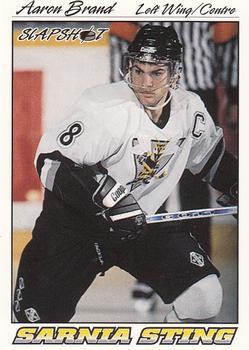 1995-96 Slapshot OHL #338 Aaron Brand Front