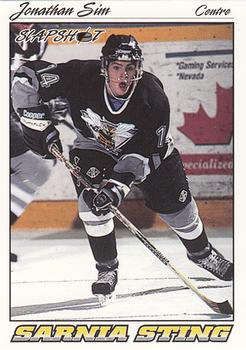 1995-96 Slapshot OHL #340 Jonathan Sim Front