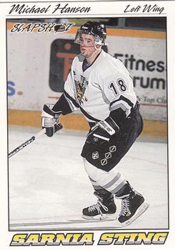 1995-96 Slapshot OHL #342 Mike Hanson Front