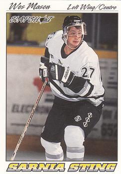 1995-96 Slapshot OHL #349 Wes Mason Front