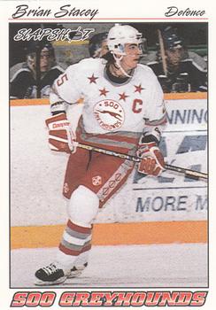 1995-96 Slapshot OHL #372 Brian Stacey Front