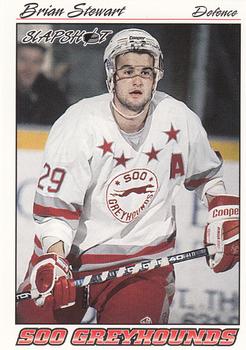1995-96 Slapshot OHL #376 Brian Stewart Front