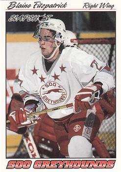 1995-96 Slapshot OHL #377 Blaine Fitzpatrick Front