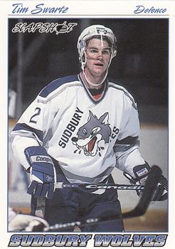 1995-96 Slapshot OHL #383 Tim Swartz Front
